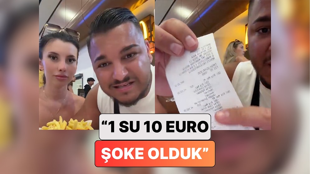 Antalya'ya Gelen İki Alman Turist Havaalanında Yedikleri Yemeğin Fiyatı Karşısında Şoke Oldu