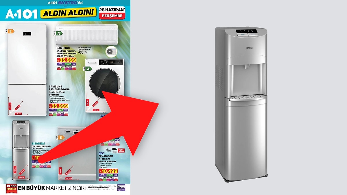 A101&apos;de Satışa Sunulan Siemens Su Sebili Alınır mı? Özellikleri ve Yorumları