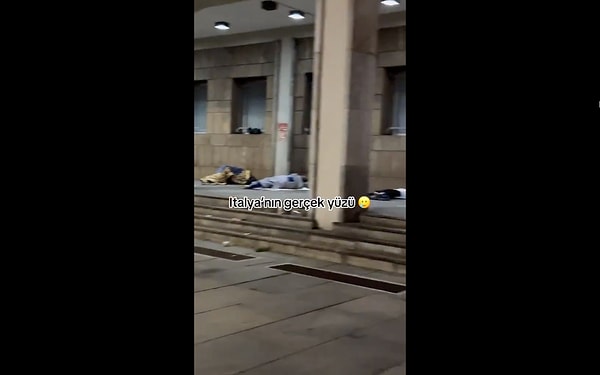 O görüntüleri "İtalya'nın gerçek yüzü" notuyla paylaştı. Görseli