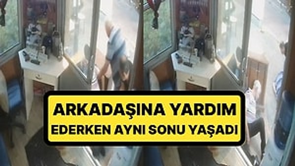 İzmir'in Karşıyaka ilçesinde film sahnelerini aratmayacak bir olay yaşandı. Bir taksi durağında mesai arkadaşının fenalaştığını gören taksi şoförü, yardımına koştuğu sırada kendisi de rahatsızlandı.