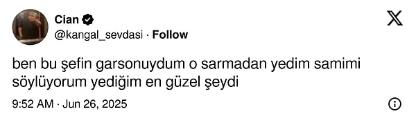 İşte o paylaşım: