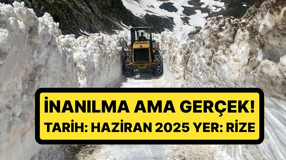 Her Yer Yazı Yaşarken Rize Kışa Teslim Oldu: Kar Kalınlığı Boyu Aştı