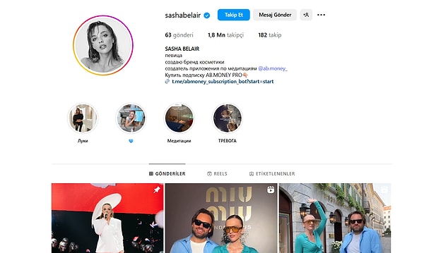8. @sashabelair