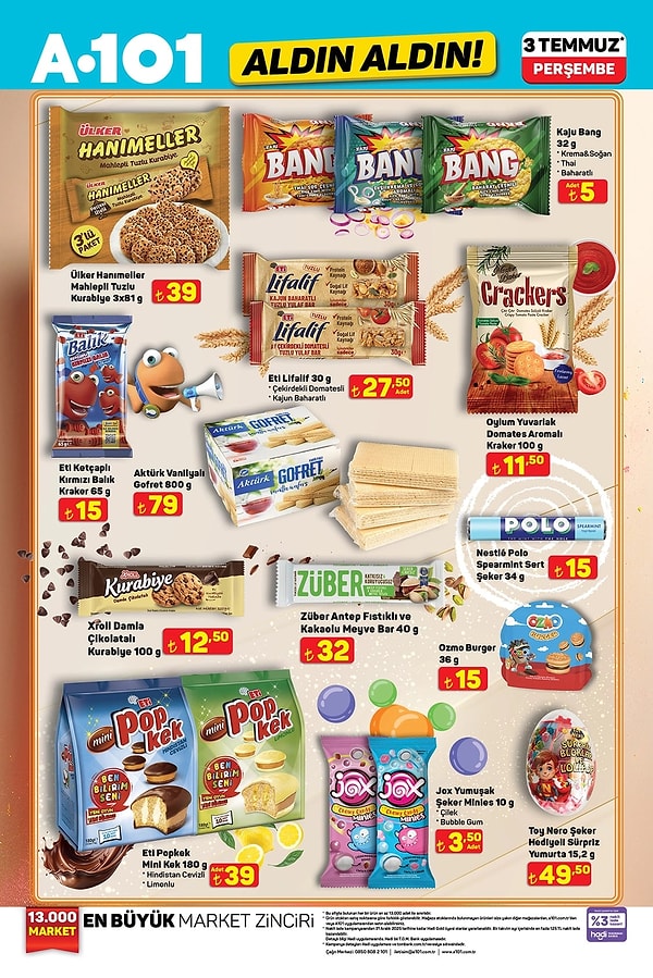 Atıştırmalık ürünler