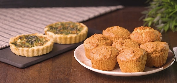 Airfryer'da Baharlık Tuzlu Tart ve Limonlu Muffin Nasıl Yapılır?