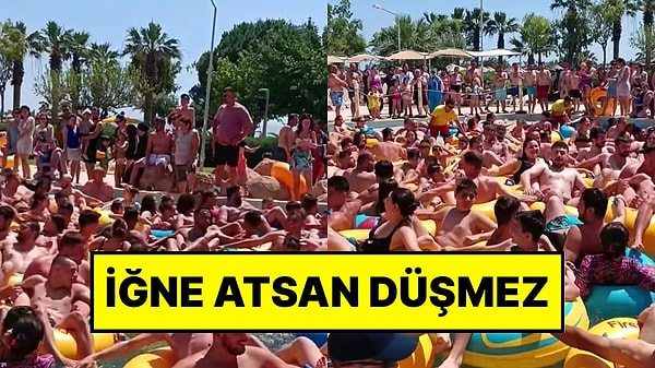 İzmir'de bir havuzda çekilen görüntüler gündem oldu.