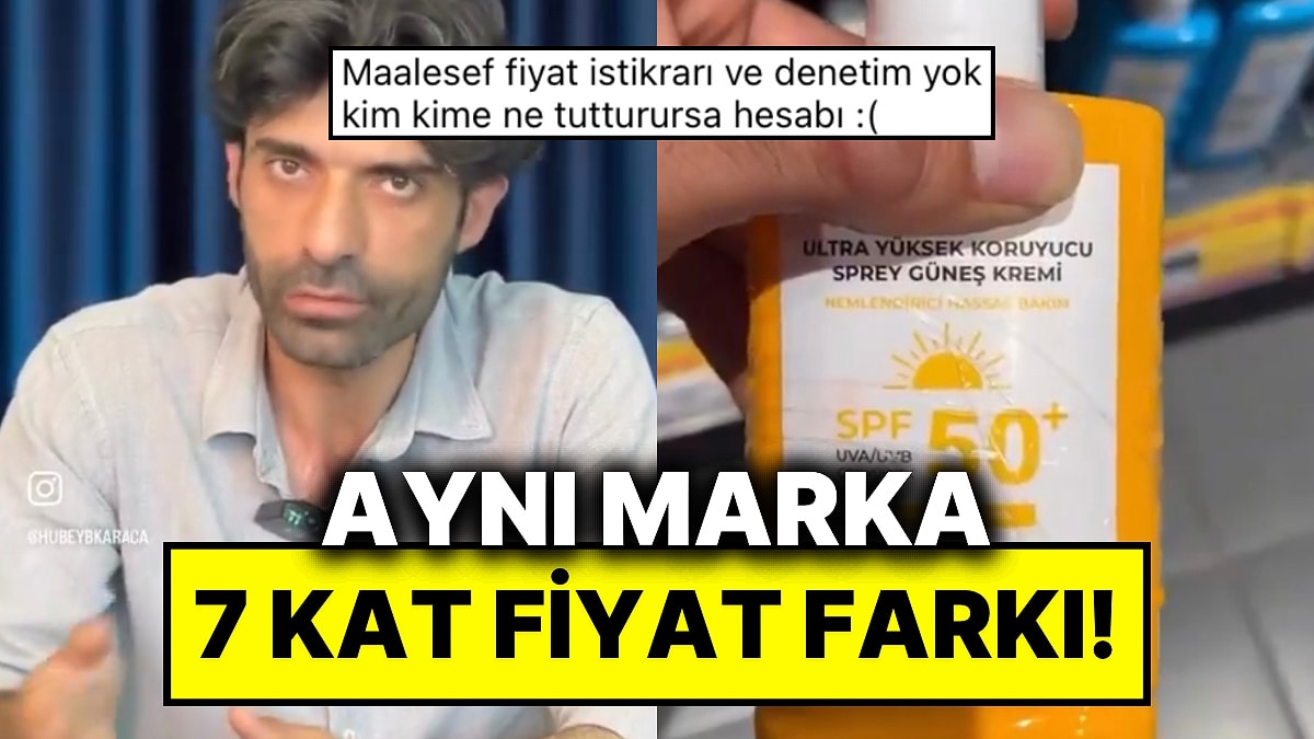 Aynı Marka Güneş Kreminin Fiyatını İki Ayrı Satış Noktasında Kıyasladı: Fark İçler Acısı…