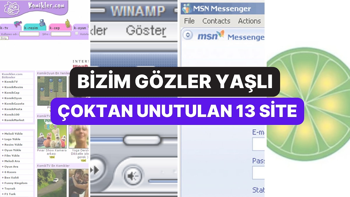 Bir Zamanlar Herkesin Kullandığı ama Çoktan Unutulan 13 Site
