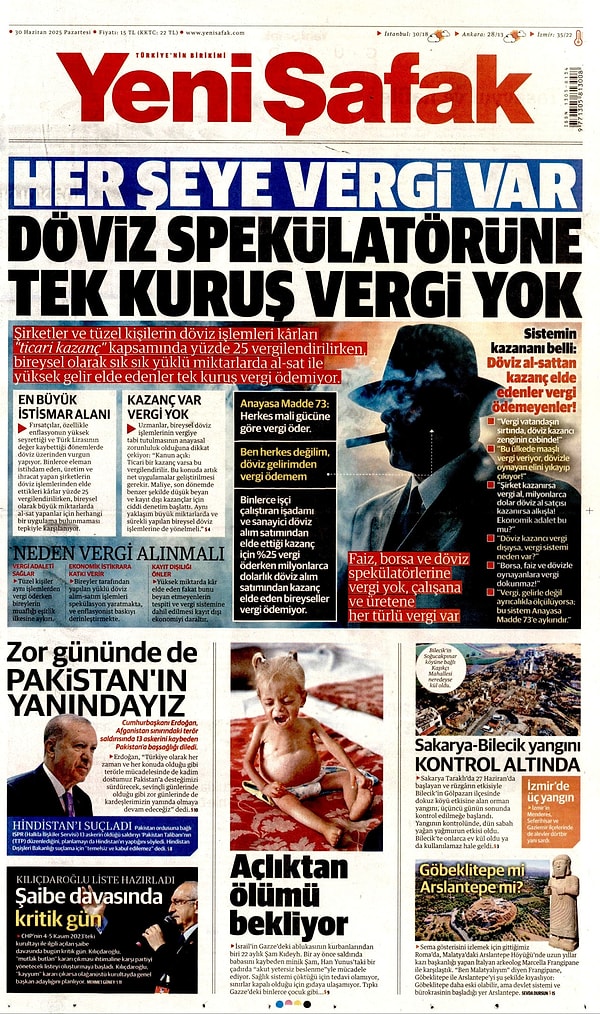 Yeni Şafak gazetesinin dikkat çeken ve "Kime mesaj verdi?" sorularını doğuran manşeti böyleydi👇🏻