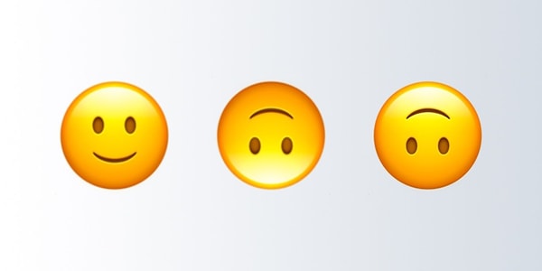 3. 😊 + 🙃