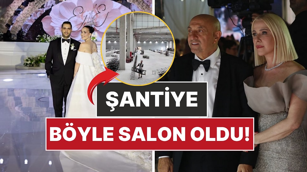 Elif Engin ve Ahmet Emin Ahlatcı'nın Düğünü İçin Şantiyeyi 12 Günde Düğün Salonuna Dönüştürmüşler!