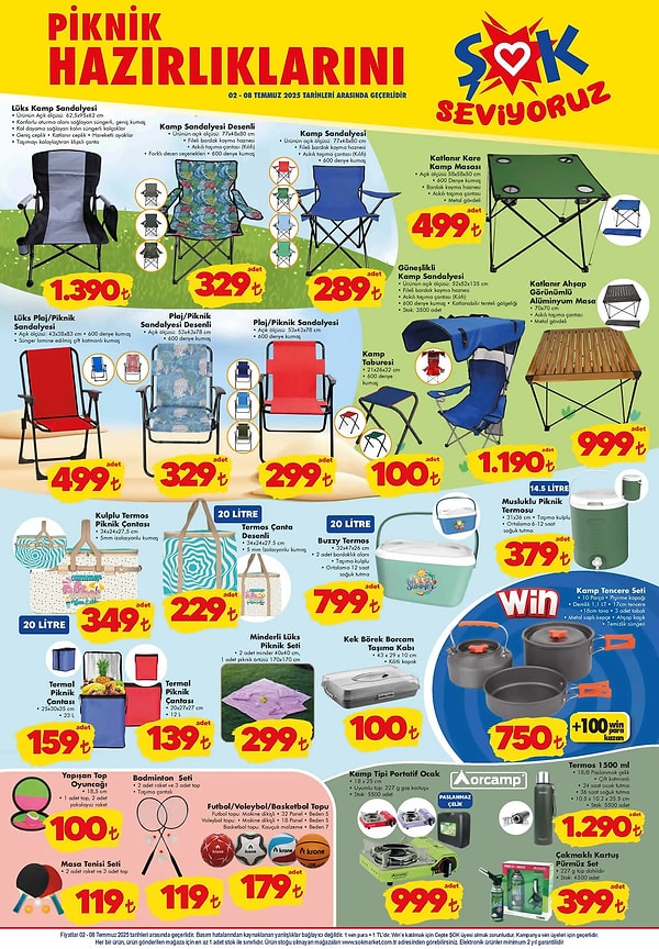 Lüks Kamp Sandalyesi 1.390 TL