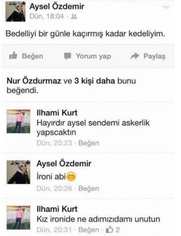 6. İroni dayı. 😂