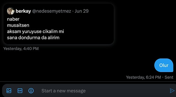 7. Twitter DM kutunda hiç mesaj limitini aştığın oldu mu?