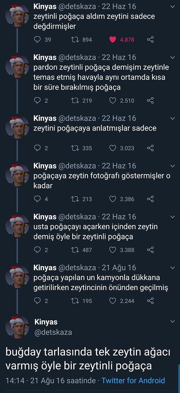 3. Zeytinli poğaçanın içindeki zeytin miktarı sorunsalı.