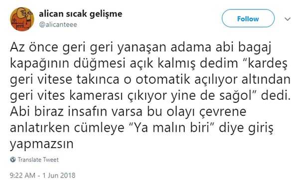 14. Olsun, o da insan.