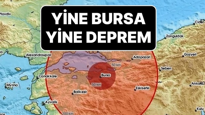 İstanbul'da Hissedilen Bir Deprem Daha Meydana Geldi: Bursa'da 1 Saat Arayla İkinci Deprem