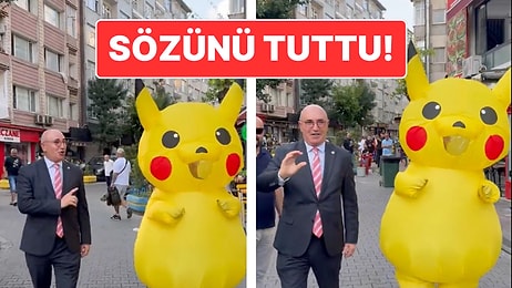 Mahmut Tanal Sözünü Tuttu: Saraçhane’ye Gelen Pikachu’ya Refakat Etti