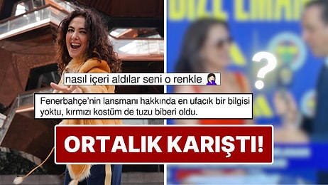 Fenerbahçe'nin Yeni Forma Lansmanına Kırmızı Elbisesiyle Katılan Meltem Cumbul Tartışmaların Fitilini Ateşledi