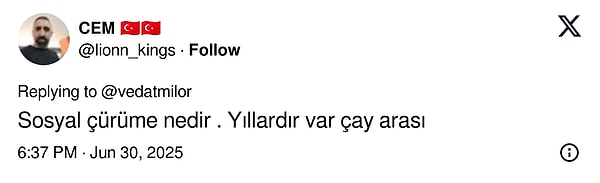 Ünlü gastronomi yazarı Vedat Milor’un paylaşımı sosyal medyada da tartışıldı. 👇