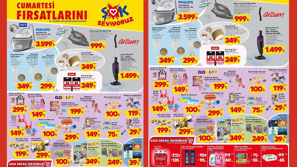 ŞOK'a Philips Buhar Kazanlı Ütü Geliyor! 5 Temmuz 2025 ŞOK Aktüel Ürünler Kataloğu