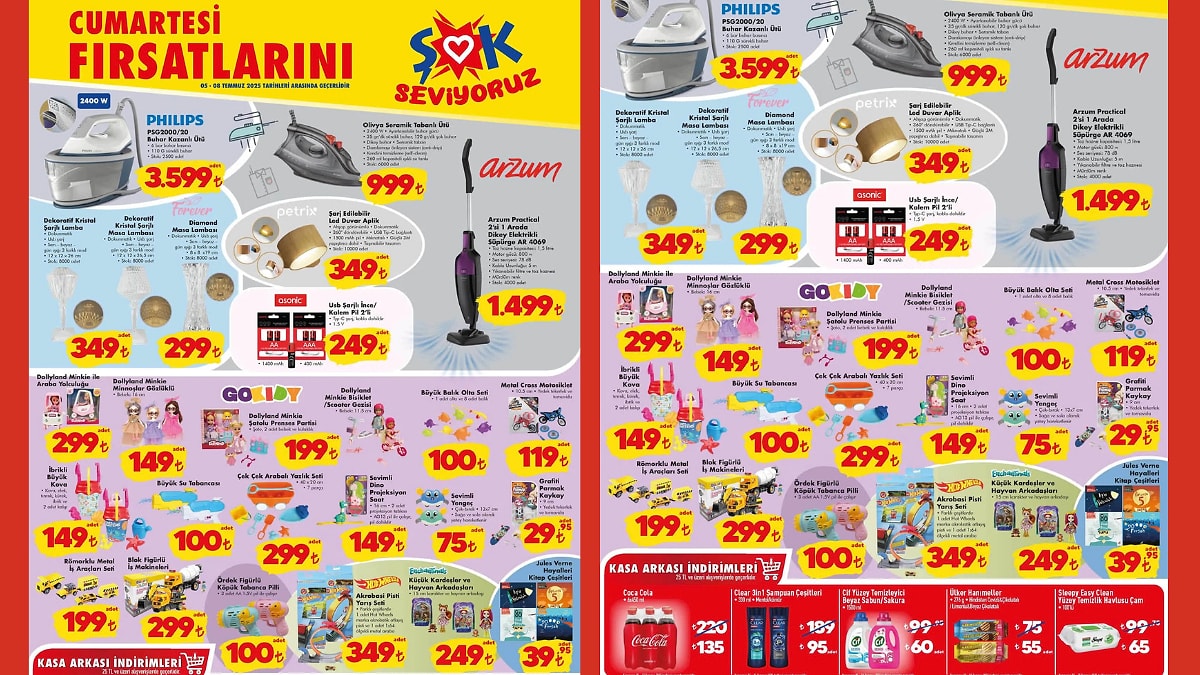 ŞOK&apos;a Philips Buhar Kazanlı Ütü Geliyor! 5 Temmuz 2025 ŞOK Aktüel Ürünler Kataloğu