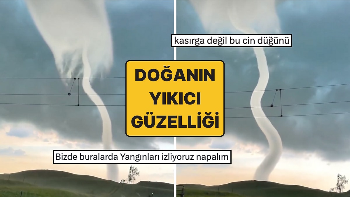 ABD&apos;deki Kasırganın Görüntüleri Doğanın Yıkıcı Ama Eşsiz Gücüyle Görenleri Büyüledi!