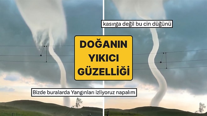 ABD'deki Kasırganın Görüntüleri Doğanın Yıkıcı Ama Eşsiz Gücüyle Görenleri Büyüledi!