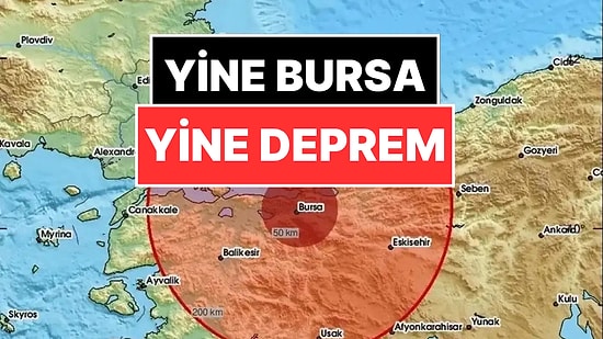 Bursa'da Yine Deprem! Bursa'daki 4.3'lük Deprem İstanbul'da Hissedildi