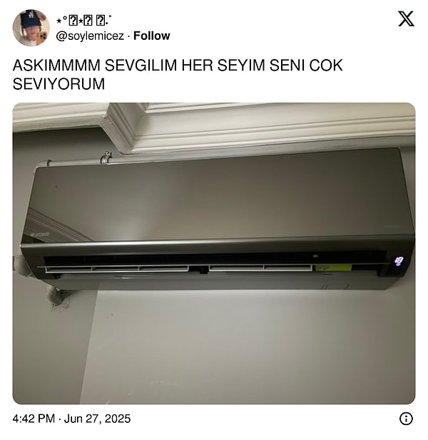Sıcaklar şu şekil darlıyor...
