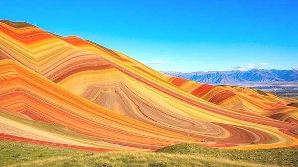 Natural Formation of Rainbow Hills: Geological Heritage of Colours