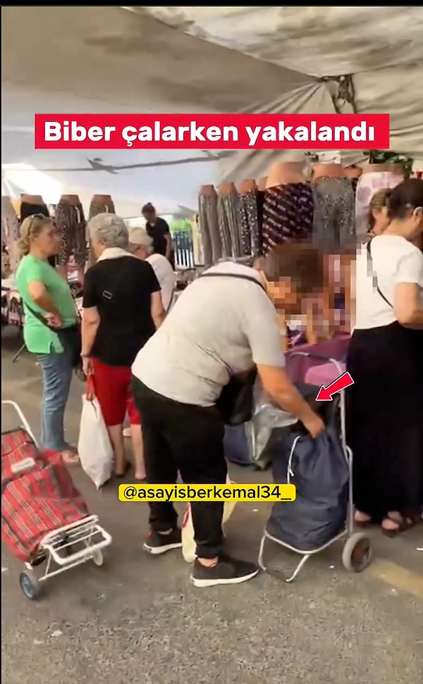 İstanbul’un Erenköy ilçesindeki mahale pazarında yaşananlar “yok artık” dedirtti.