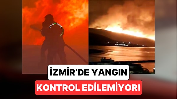 İzmir'deki Yangın Giderek Büyüyor: Bölgeden Gelen Görüntüler Felaketin Boyutunu Gözler Önüne Serdi