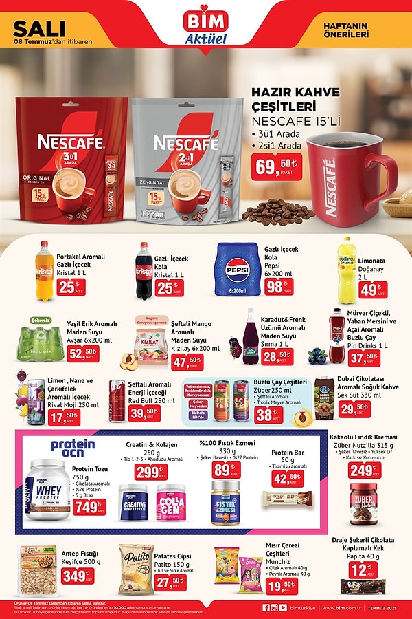 Nescafe Hazır Kahve Çeşitleri 15'li 69.50 TL