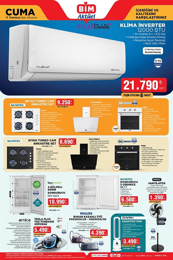 FujiPlus 12.000 BTU İnverter Klima 21.790 TL