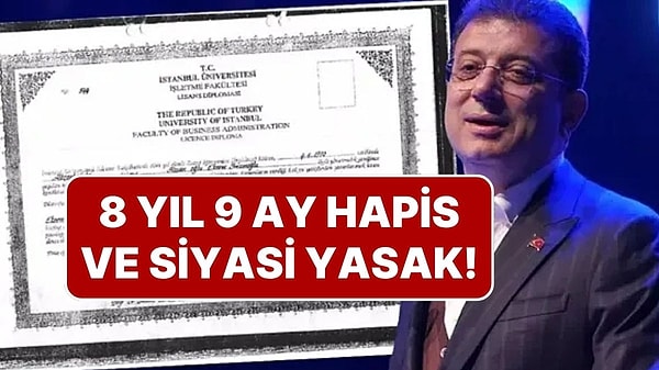 Diploma İddianamesinde Ekrem İmamoğlu İçin İstenen Ceza Belli Oldu
