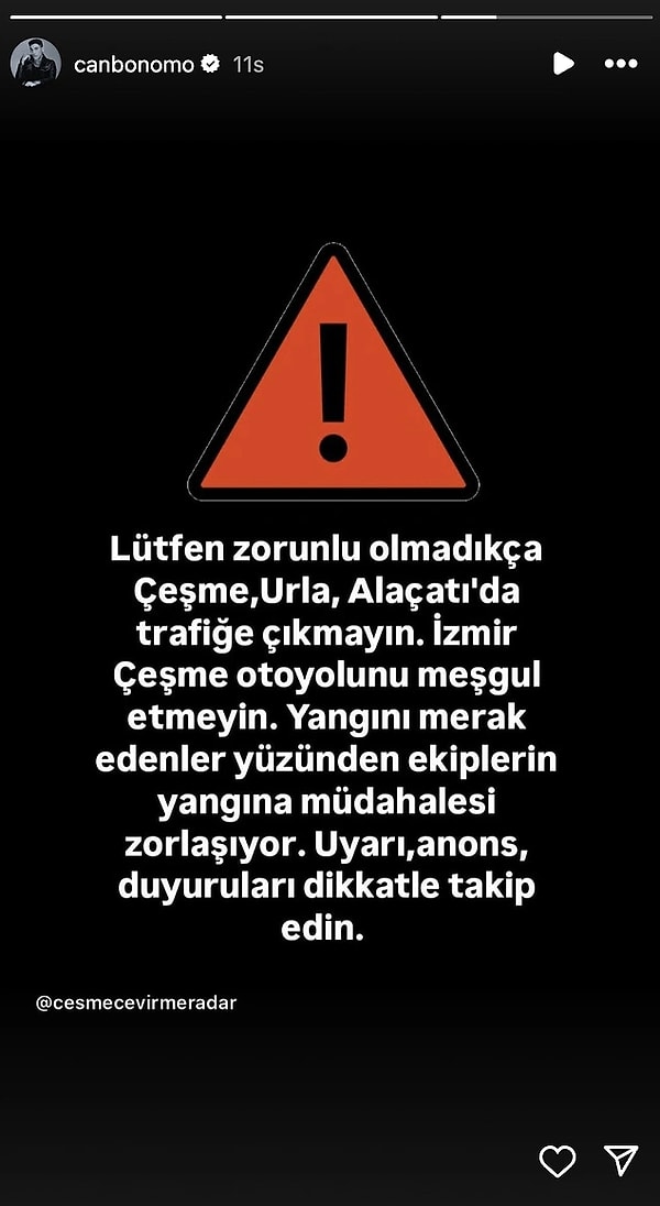 İzmir başta olmak üzere Türkiye genelindeki orman yangınlarına ünlü isimler de duyarsız kalmadı.