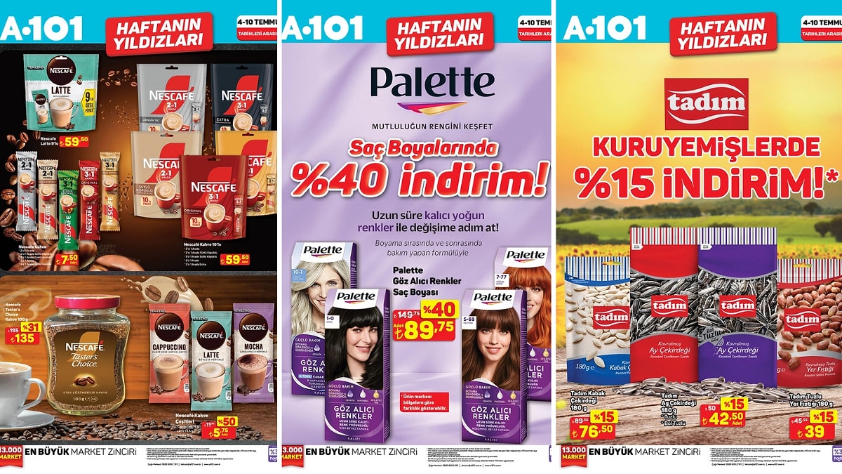 4 - 10 Temmuz 2025 A101 Haftanın Yıldızları Kataloğu