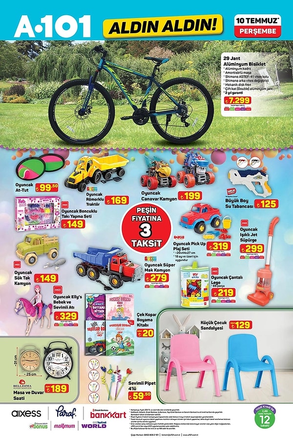 29 Jant Bisiklet 7.299 TL
