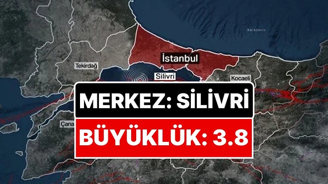 İstanbul'da Hissedilen Deprem Meydana Geldi! AFAD Depremin Büyüklüğünü ve Merkezini Açıkladı