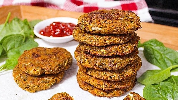 1. Kabak Mücver ve Ispanaklı Fit Kiş