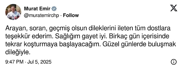 Murat Emir’in paylaşımı 👇
