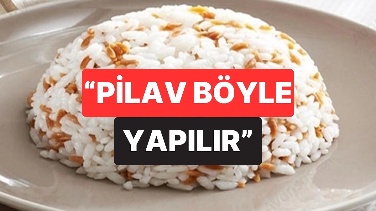 Yıllardır Yanlış Yapıyormuşuz: Profesyonel Şef Doğru Pilav Tarifini Verdi!