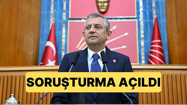 CHP Lideri Özgür Özel Hakkında Ankara Cumhuriyet Başsavcılığı Soruşturma Başlattı