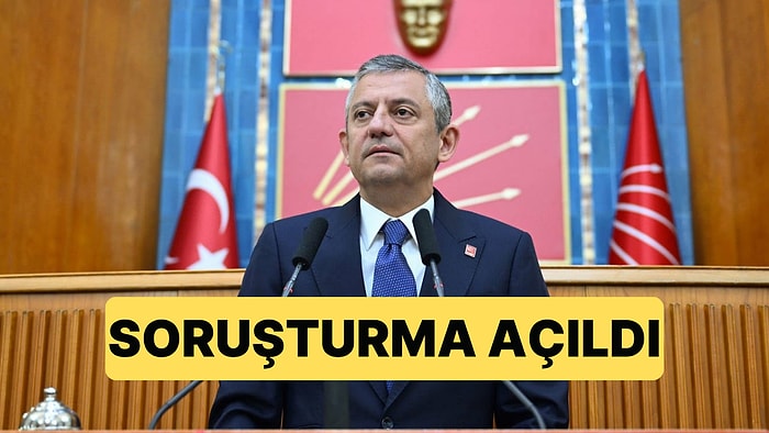 CHP Lideri Özgür Özel Hakkında Ankara Cumhuriyet Başsavcılığı Soruşturma Başlattı
