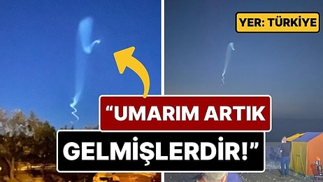 Kastamonu'da Arkasında Beyaz Duman Bırakarak İlerleyen 'Tanımlanamayan Cisim'