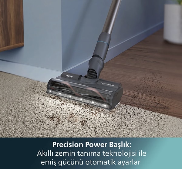 Ev temizliğini zahmetsiz ve hızlı hale getirmek isteyenler için güçlü bir önerimiz var: Philips 8000 Serisi Aqua Plus Kablosuz Dik Süpürge!