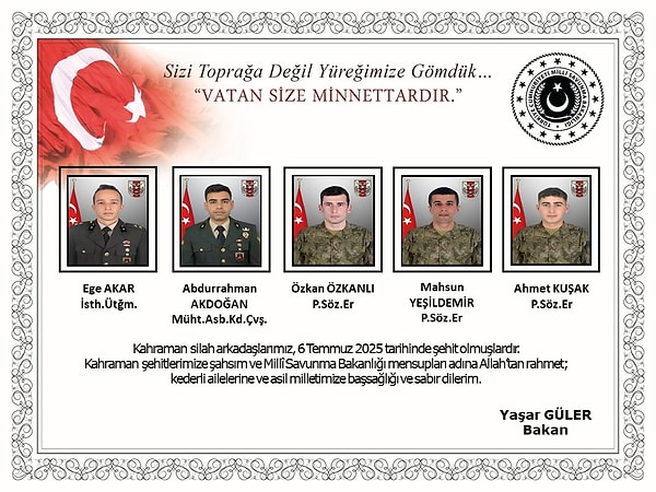 Şehit sayısı 12'ye yükseldi!