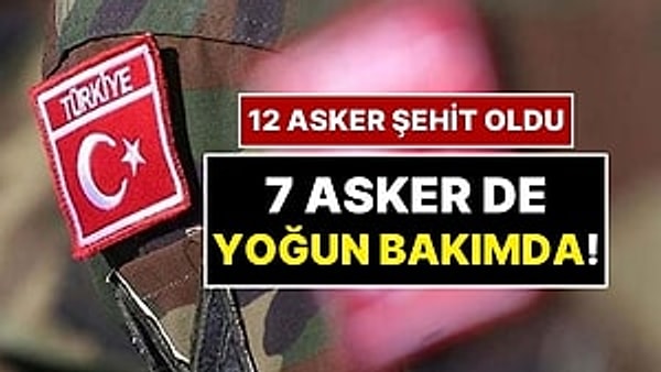 Milli Savunma Bakanlığı (MSB), Pençe-Kilit Harekat bölgesinde bir mağaradaki arama-tarama faaliyeti sırasında metan gazına maruz kalarak şehit olan personel sayısının 12'ye yükseldiğini duyurdu.