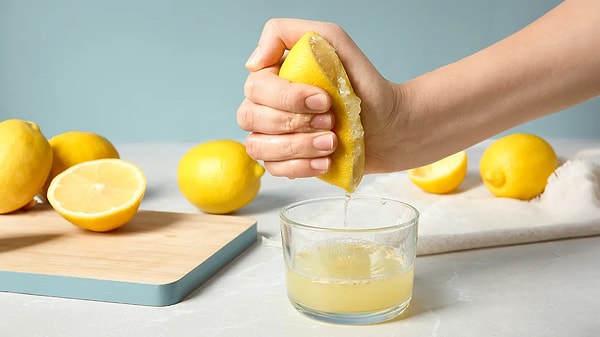 Limon suyu büyük iş görür.